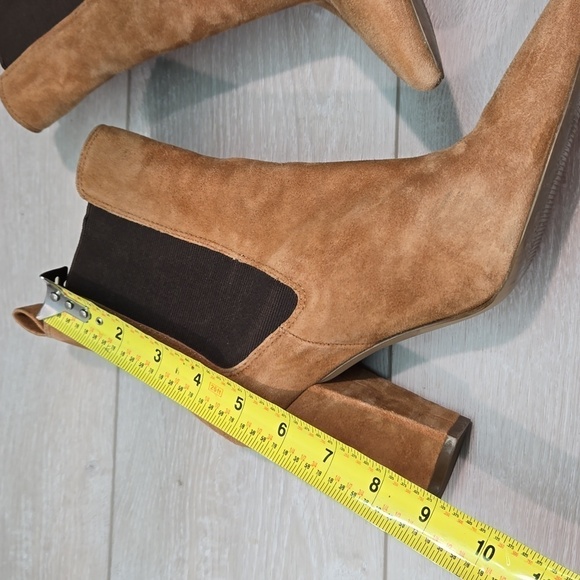 Steve Madden Women Subtle Chestnut Leather Pointed toe heels shoes boots sz 10M - Picture 11 of 15